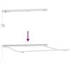 vidaXL Awning Manual White 3.5 x 2.5 m Metal