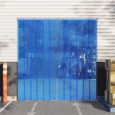 vidaXL Door Curtain Blue 200 mmx1.6 mm 25 m PVC