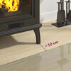 vidaXL Fireplace Glass Plate 80x60 cm