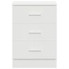 vidaXL Bedside Cabinets 2 pcs White 38x35x56 cm Engineered Wood
