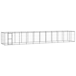vidaXL Outdoor Dog Kennel Steel 26.62 m&sup2;