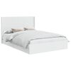 vidaXL Bed Frame with Storage and Headboard White 150 x 200 cm