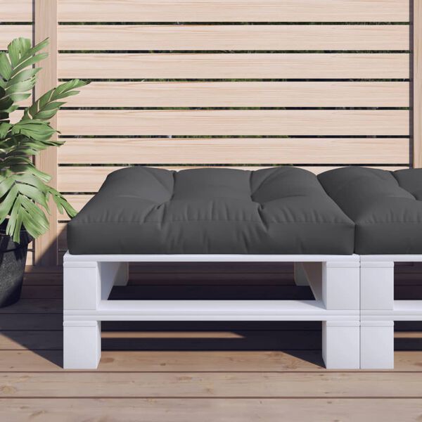 vidaXL Pallet Cushion Black 70x70x12 cm Fabric