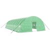 vidaXL Greenhouse with Steel Frame Green 72 m&sup2; 12x6x2,85 m