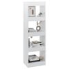 vidaXL Book Cabinet/Room Divider High Gloss White 40x30x135 cm