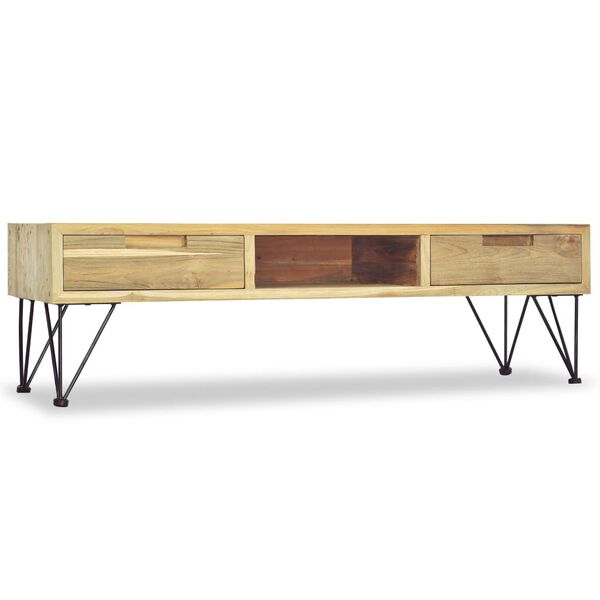 vidaXL TV Cabinet 120x35x35 cm Solid Teak
