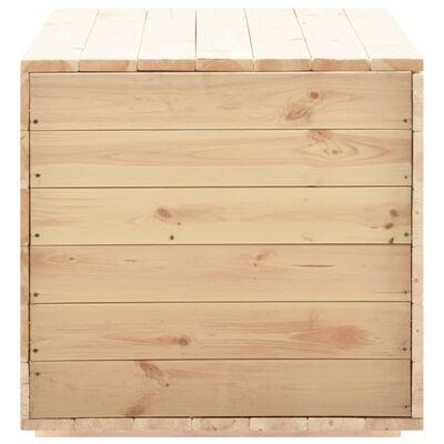 vidaXL Storage Box 120x63x60 cm Solid Pine Wood