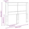 vidaXL Headboard with Headboard White 135 cm Engineered Wood