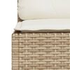 vidaXL 8 Piece Garden Sofa Set with Cushions Beige Poly Rattan