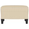 vidaXL Footstool Cream 60x50x41 cm Fabric