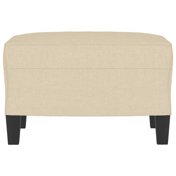 vidaXL Footstool Cream 60x50x41 cm Fabric