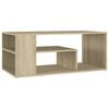 vidaXL Coffee Table Sonoma Oak 100x50x40 cm Engineered Wood