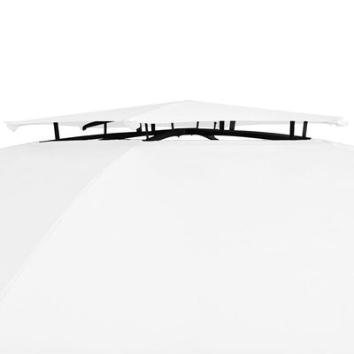 vidaXL Garden Marquee with Curtains 360x312x265 cm White 180 g/m²
