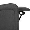 vidaXL Massage Reclining Chair Dark Grey Fabric