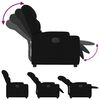 vidaXL Electric Recliner Chair Black Fabric