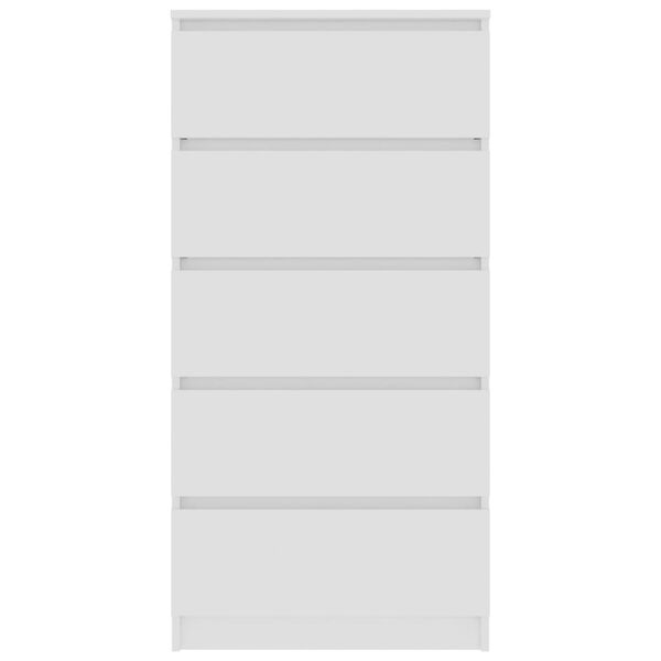 vidaXL Drawer Sideboard White 60x35x121 cm Engineered Wood