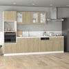 vidaXL Microwave Cabinet Lyon Sonoma Oak 60x57x207 cm Engineered Wood