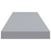 vidaXL Floating Wall Shelf Grey 90x23.5x3.8 cm MDF