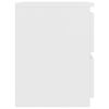 vidaXL Bedside Cabinet White 30x30x40 cm Engineered Wood