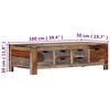 vidaXL Coffee Table Grey 100x50x30 cm Solid Acacia Wood
