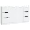 vidaXL Sideboards 3 pcs White Engineered Wood