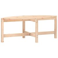vidaXL Coffee Table 118x63x45 cm Solid Wood Pine