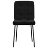 vidaXL Dining Chairs 6 pcs Black Velvet