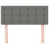 vidaXL Headboard Dark Grey 100 cm Fabric