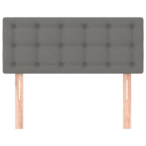 vidaXL Headboard Dark Grey 100 cm Fabric