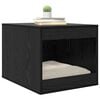 vidaXL Cat Litter Box Enclosure Black Oak 47 x 59 x 42 cm