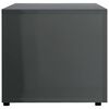 vidaXL TV Cabinet High Gloss Grey 120x34x30 cm Engineered Wood
