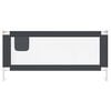 vidaXL Toddler Safety Bed Rail Dark Grey 200x25 cm Fabric