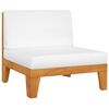 vidaXL 7 Piece Garden Lounge Set with Cushions Solid Acacia Wood