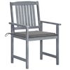 vidaXL Garden Chairs with Cushions 6 pcs Solid Wood Acacia Grey