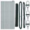 vidaXL Hexagonal Fence Ground Fix 25 x 1 m PVC-Coated Steel Mesh