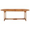 vidaXL Garden Dining Table 220x90x75 cm Solid Acacia Wood