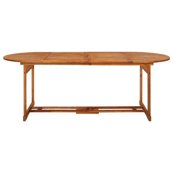 vidaXL Garden Dining Table 220x90x75 cm Solid Acacia Wood