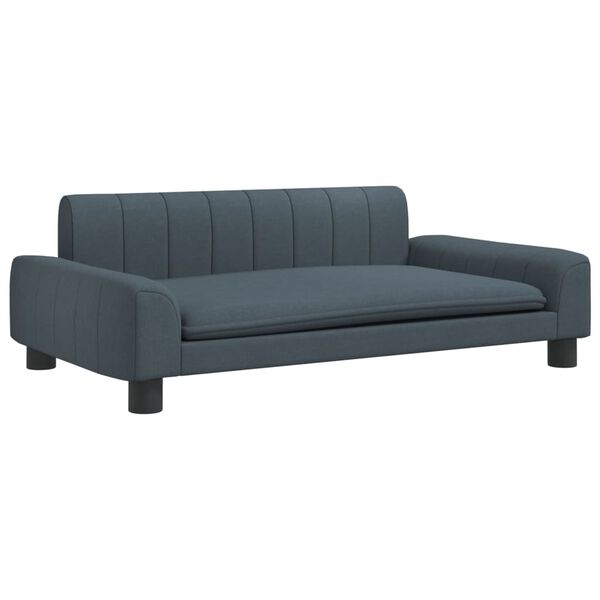 vidaXL Kids Sofa Dark Grey 90x53x30 cm Fabric