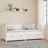vidaXL Day Bed without Mattress White 80x200 cm Solid Wood Pine