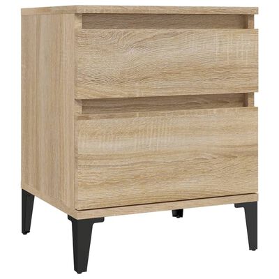 vidaXL Bedside Cabinet Sonoma Oak 40x35x50 cm