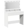 vidaXL Dressing Table White 100 x 41 x 135 cm Engineered Wood