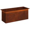 vidaXL Garden Planter with LED Rusty 40 x 100 x 40 cm Weathering Steel