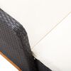 vidaXL Sun Lounger Poly Rattan and Solid Acacia Wood Black