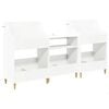 vidaXL Media Shelves Set 3 pcs White 212 x 46 x 112 cm Engineered Wood