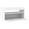 vidaXL TV Cabinet with LED Lights White 75x35x40 cm