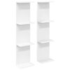 vidaXL Wall Shelf 2 pcs White 25 x 15 x 100 cm Engineered Wood
