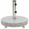 vidaXL Parasol Base | Grey | Granite and stainless steel | Medium
