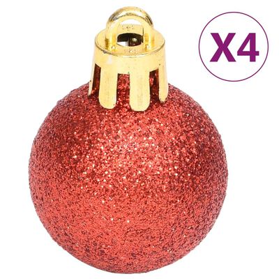 vidaXL 70 Piece Christmas Bauble Set Gold and Red