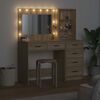 vidaXL Dressing Table Brown 78.5 x 41 x 135 cm Engineered wood