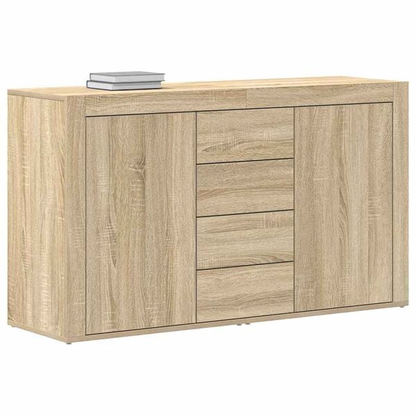 vidaXL Sideboard Sonoma Oak 120 x 36 x 69 cm Engineered Wood